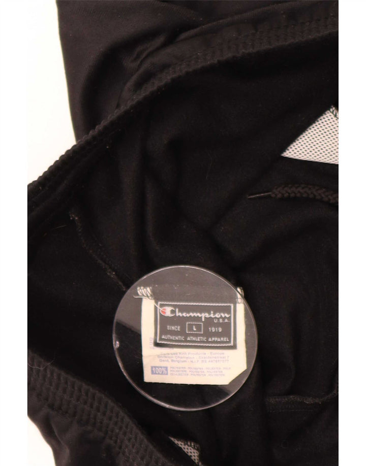 Champion Pantalones De Chándal Para Hombre Joggers Large Poliéster Negro