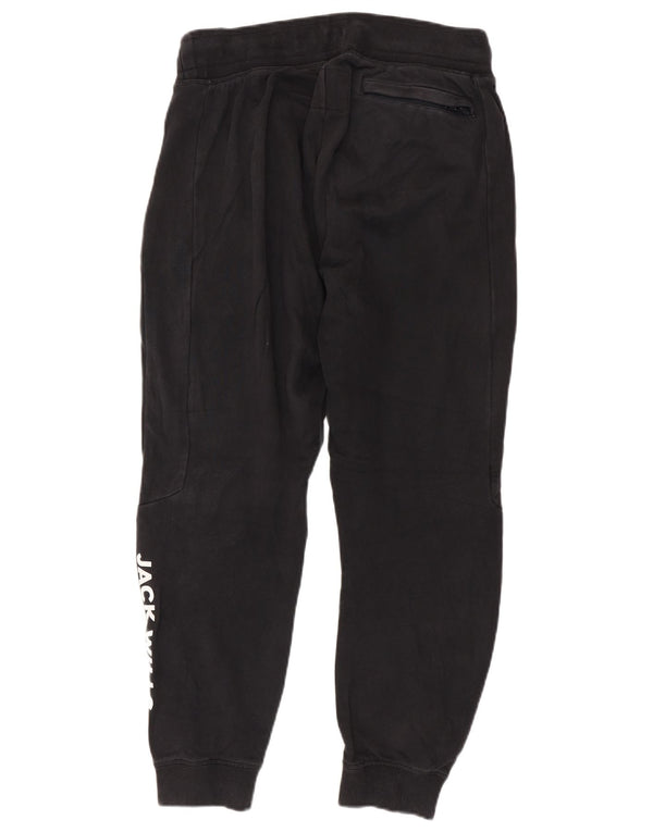Jack Wills Hombre Pantalones De Chándal Gráfico Joggers Medium Negro Algodón