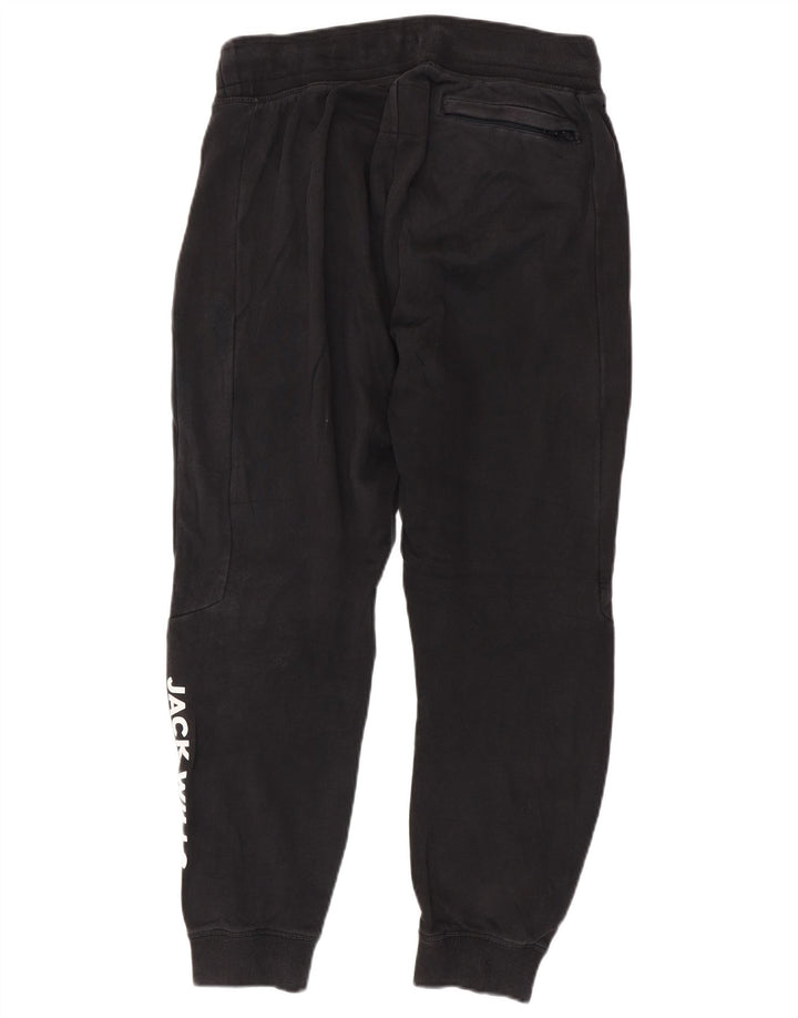 Jack Wills Hombre Pantalones De Chándal Gráfico Joggers Medium Negro Algodón