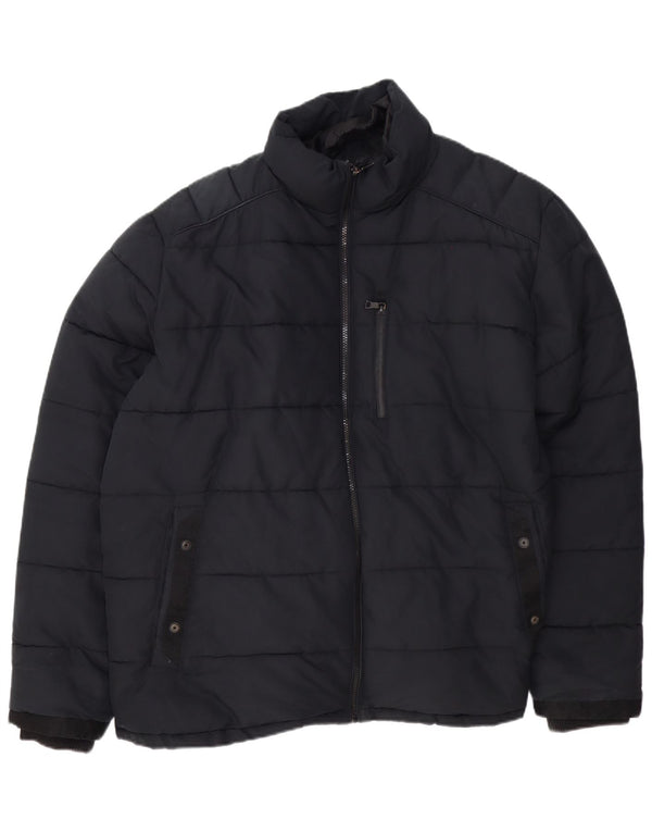 Marks & Spencer Chaqueta acolchada para hombre UK 46 3XL Poliéster negro
