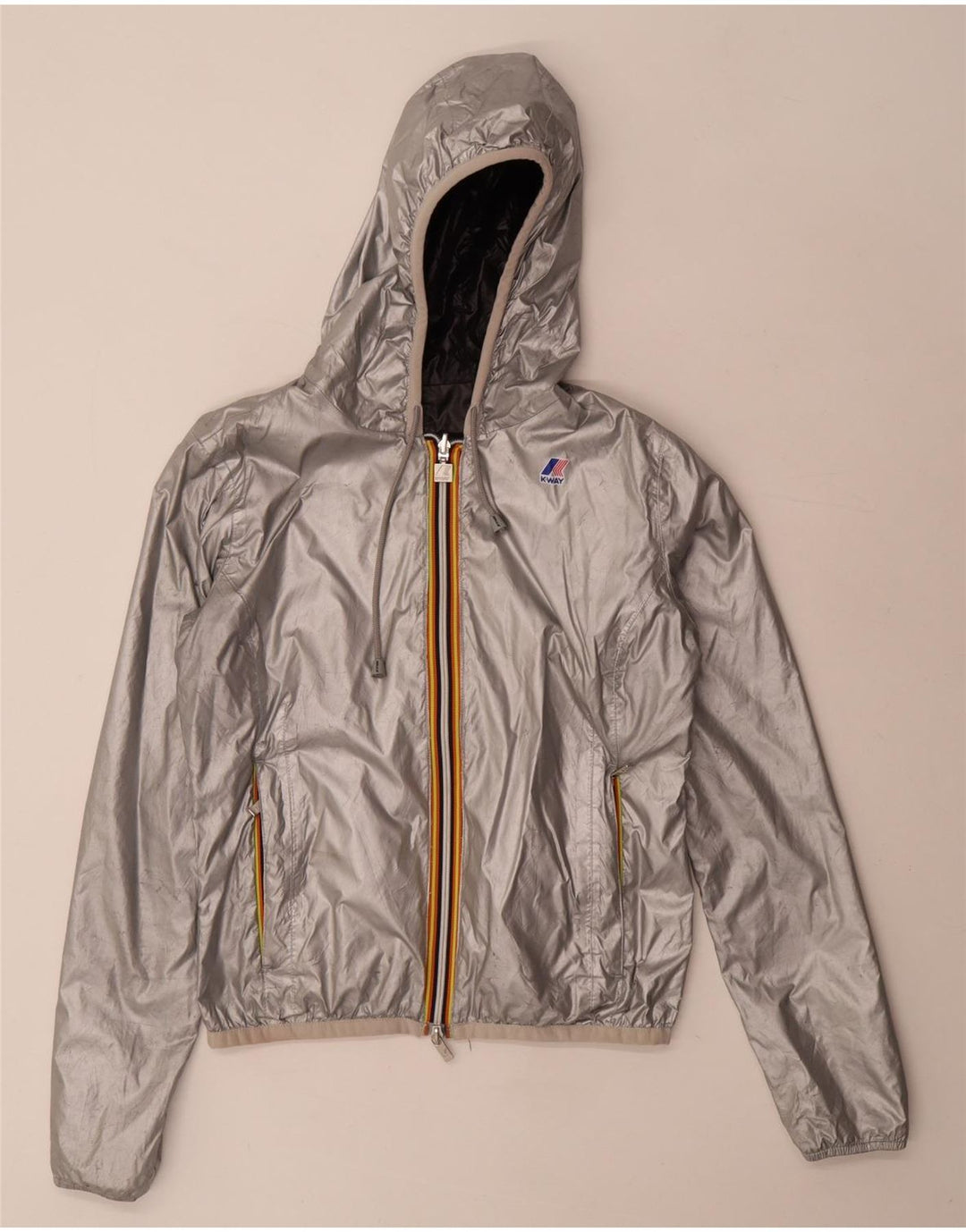 K-Way Chaqueta reversible con capucha para niño 6-7 años Poliamida negro