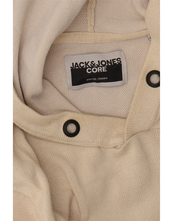 JACK & JONES Jersey con capucha para hombre Beige medio