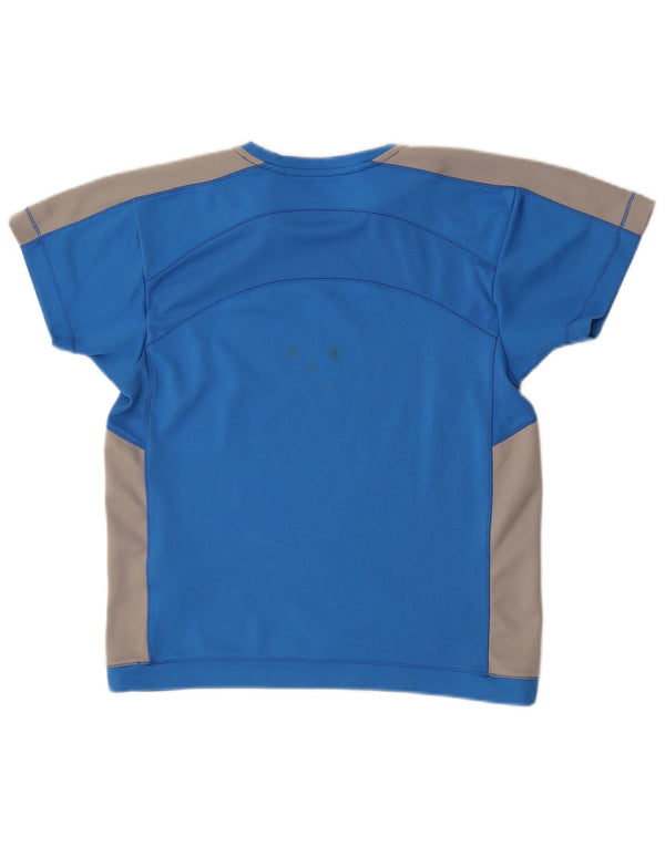 Champion Camiseta para mujer Top UK 44 Grande Azul Colorblock Poliéster