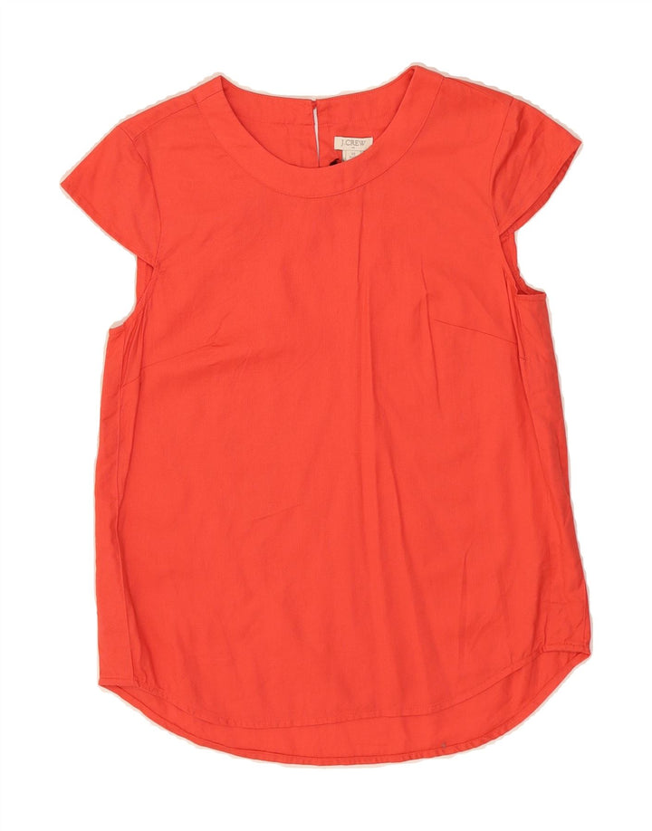 J. CREW Womens Blouse Top UK 6 XS Red Cotton Vintage J. Crew and Second-Hand J. Crew from Messina Hembry 