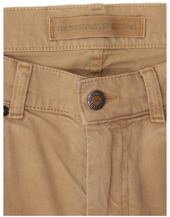 HARMONT & BLAINE Pantalones casuales ajustados para hombre IT 48 Medium W34 L32 Beige