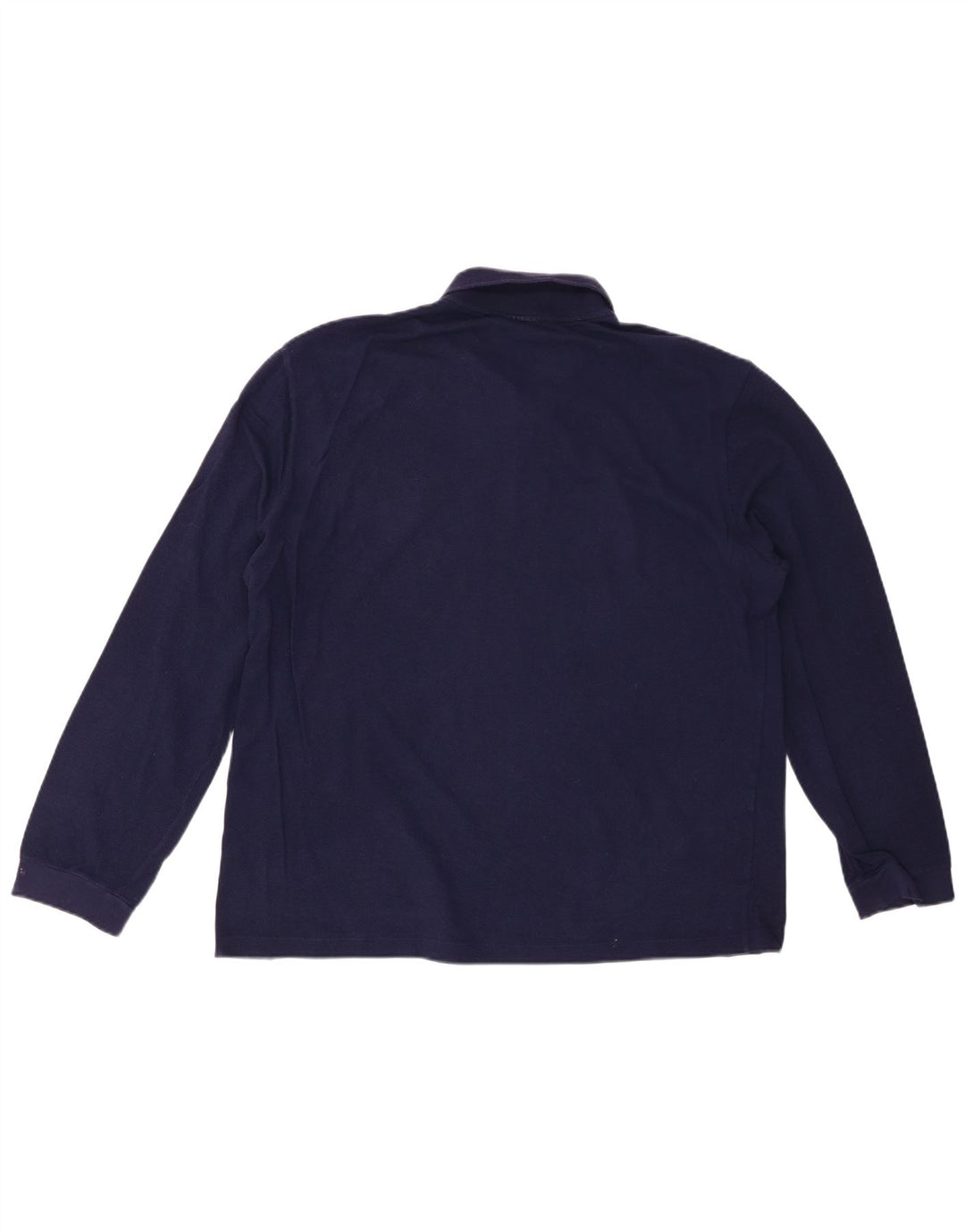 LACOSTE Polo de manga larga para hombre talla 5 grande algodón azul marino