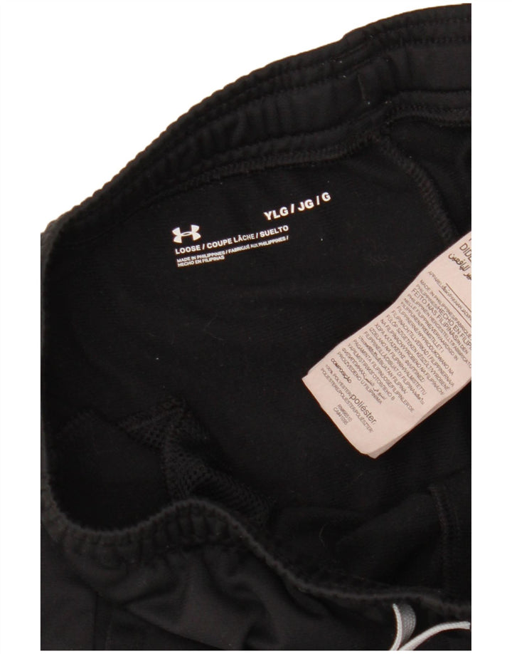 Under Armour Pantalones de chándal con estampado gráfico para niños 11-12 años Negro