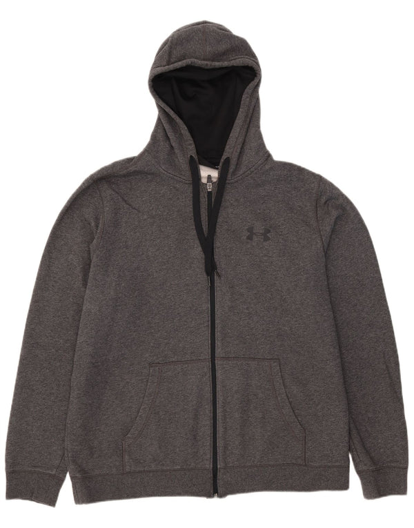Under Armour Cold Gear Zip Sudadera con capucha para hombre XL Algodón gris
