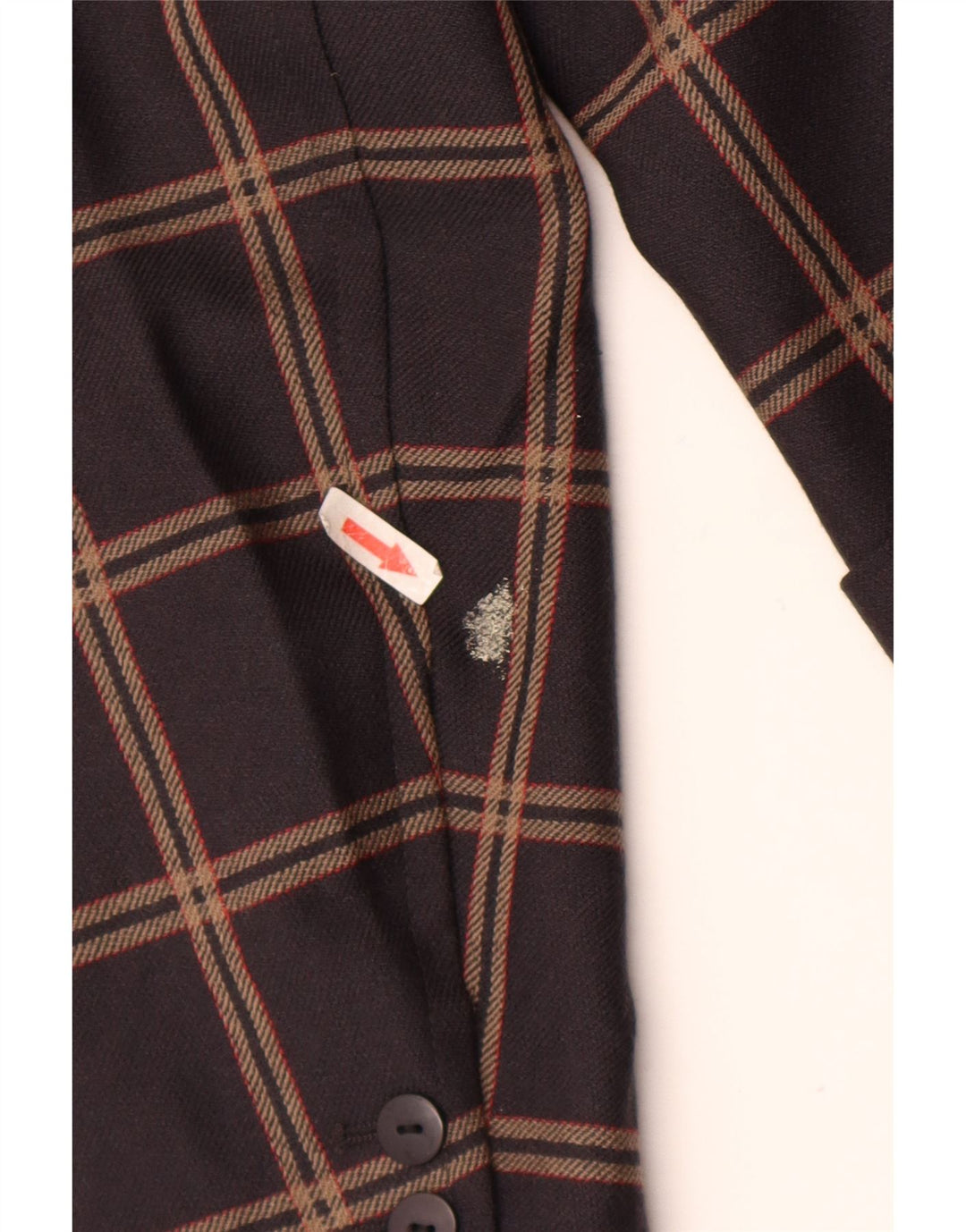 Laurel Chaqueta tipo blazer larga de 3 botones para mujer EU 40 Marrón medio a cuadros