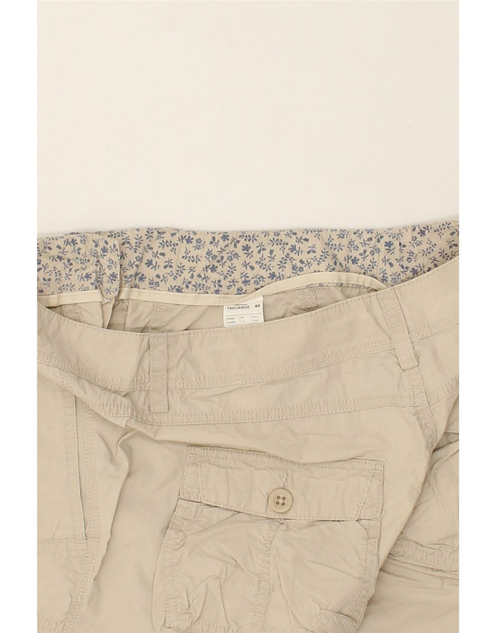 BENETTON Womens Chino Shorts IT 44 Medium W30  Beige Cotton | Vintage Benetton | Thrift | Second-Hand Benetton | Used Clothing | Messina Hembry 