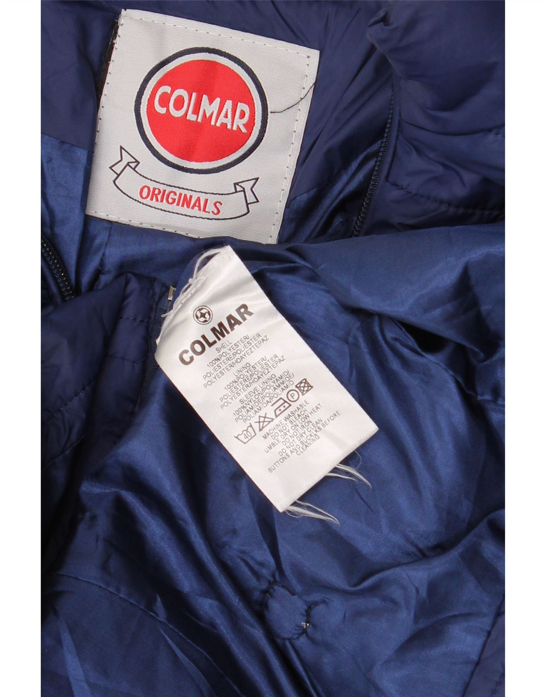 Colmar Chaqueta acolchada para hombre ES 38 Mediana Azul marino Poliéster