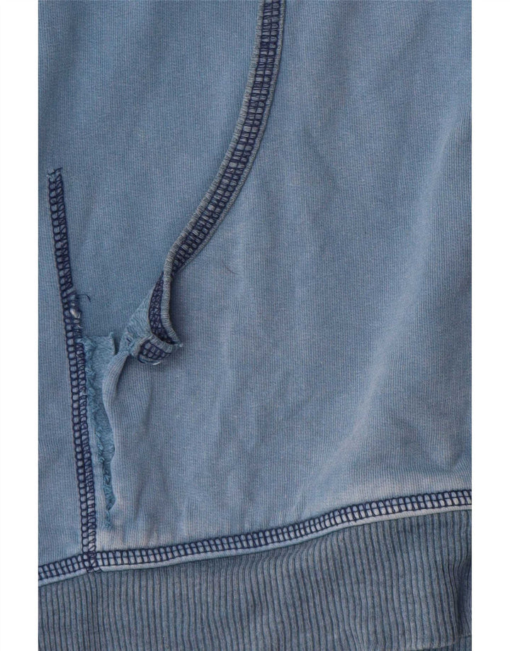 Lee - Sudadera con capucha y cremallera para mujer, talla 40, algodón azul mediano