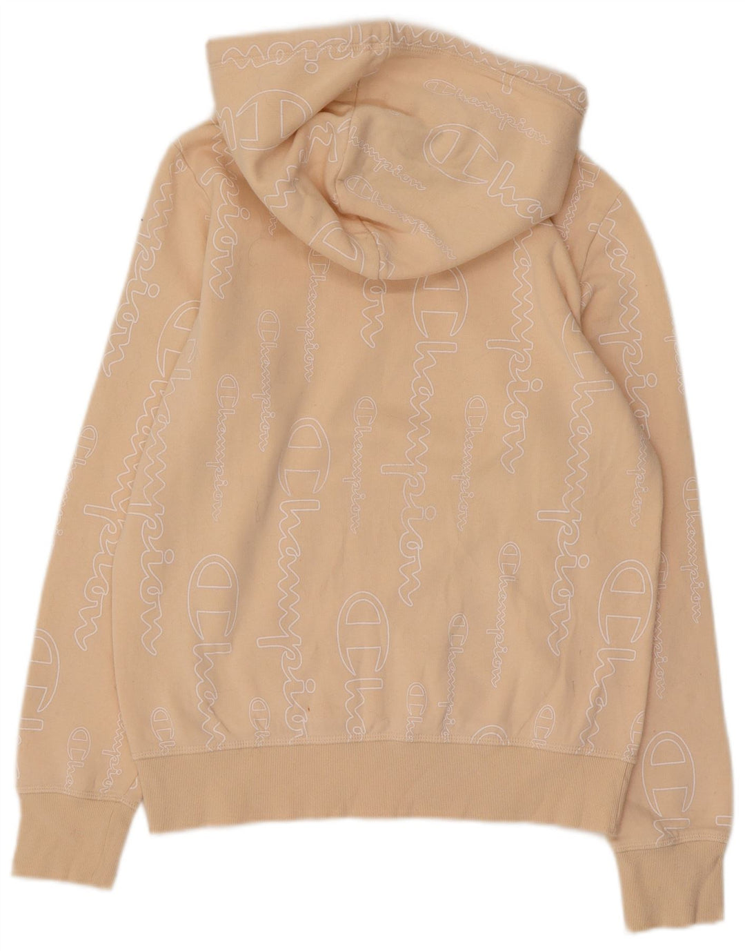 Champion Sudadera con capucha gráfica para mujer UK 12 Medium Beige