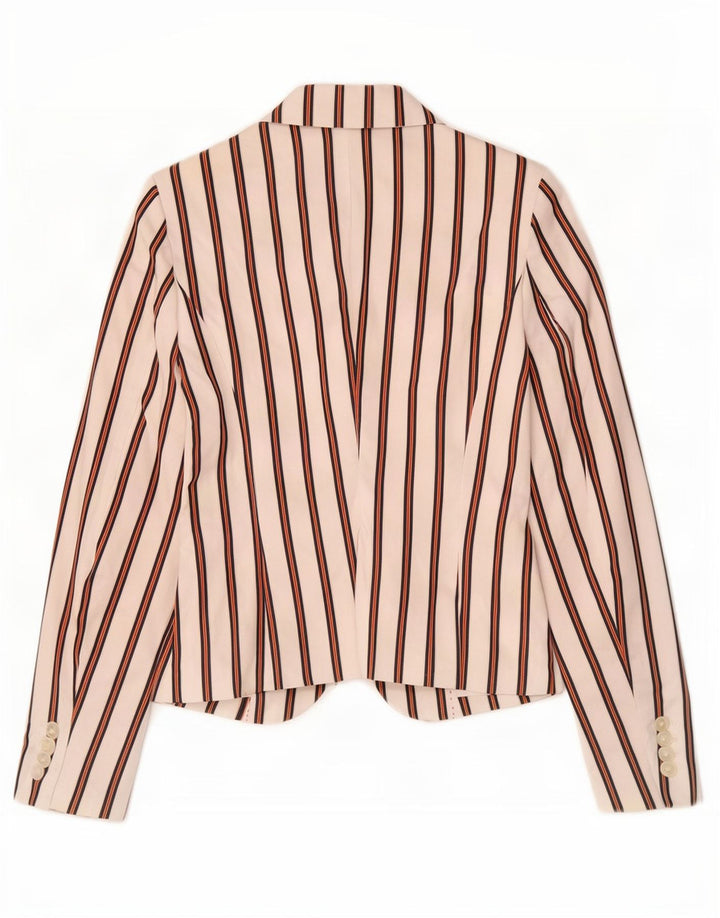 Tommy Hilfiger Chaqueta Blazer de 2 Botones para Mujer US 4 Small White Rayas