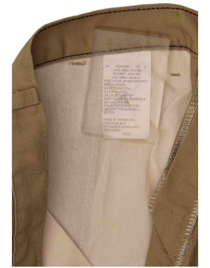 Dickies Pantalón chino recto para hombre W34 L32 Poliéster caqui