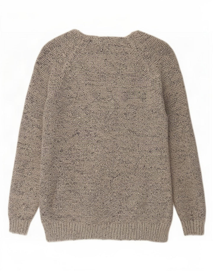 Marks & Spencer Suéter tipo cárdigan para mujer UK 44 Algodón moteado azul medio