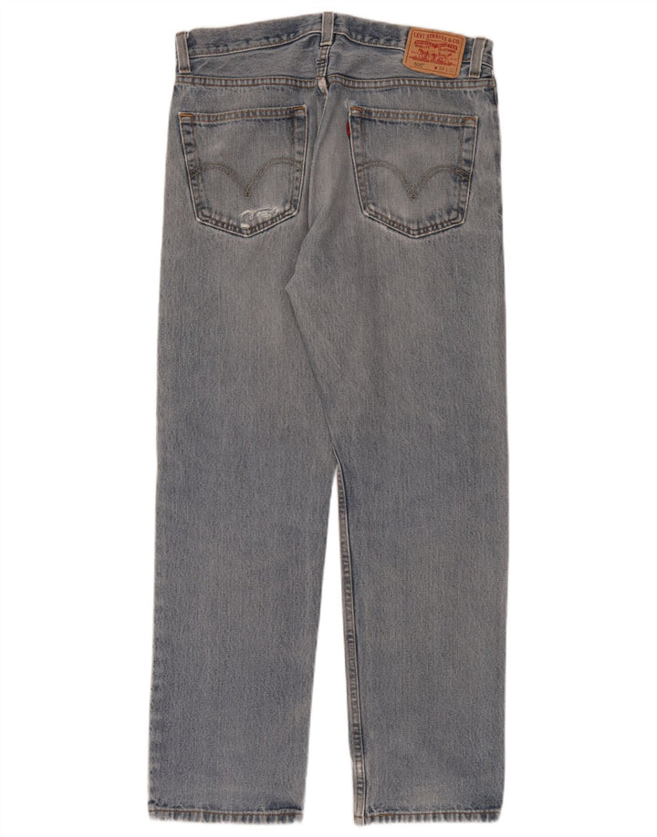 Levi's Jeans rectos desgastados 505 para hombre W34 L32 Algodón azul