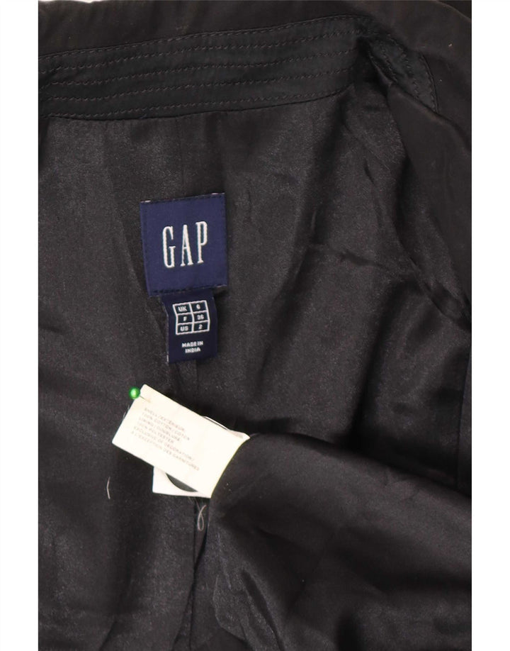 Gap Chaqueta tipo blazer con 1 botón para mujer UK 6 XS Algodón negro