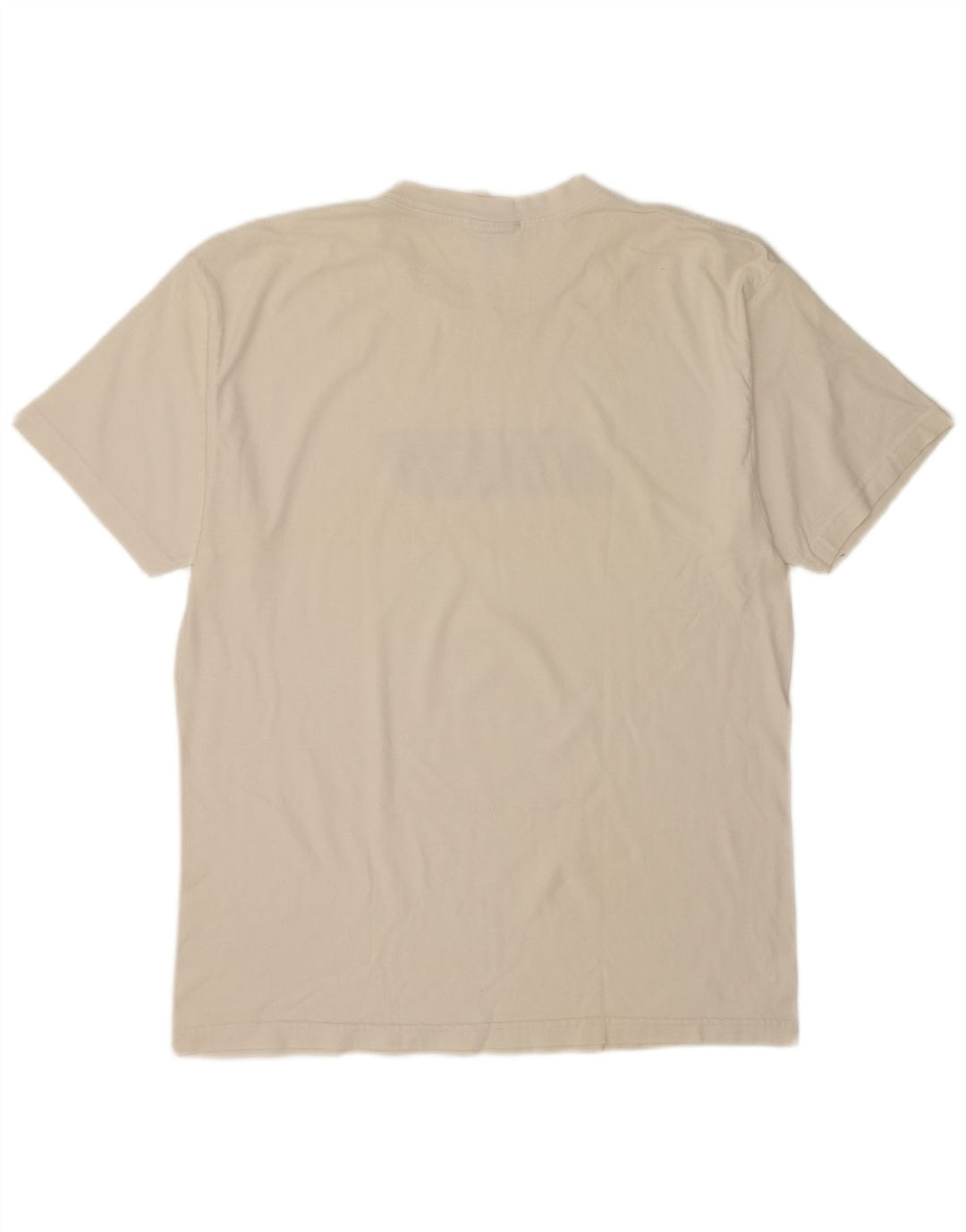 Reebok Camiseta gráfica para hombre Top grande de algodón blanco roto