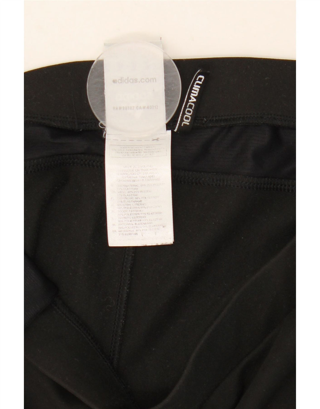 Adidas Mujer Climacool Chándal Pantalones UK 12 Mediano Negro Poliéster