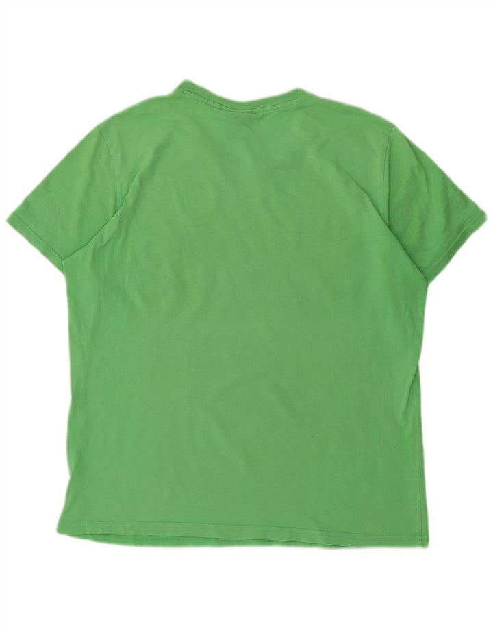 Champion Camiseta Gráfica para Hombre Top Verde Medio