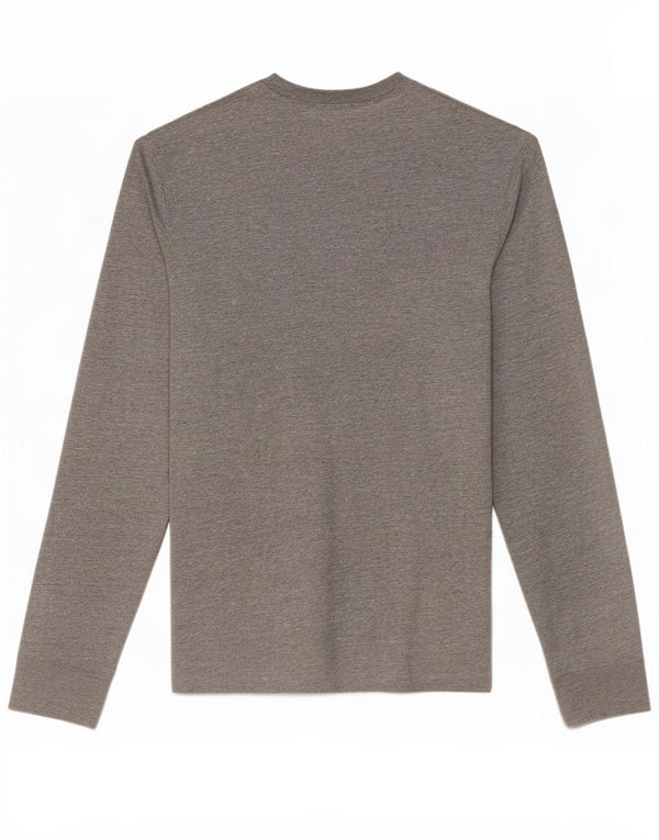 Nike Top gráfico de ajuste regular de manga larga de algodón gris medio para hombre