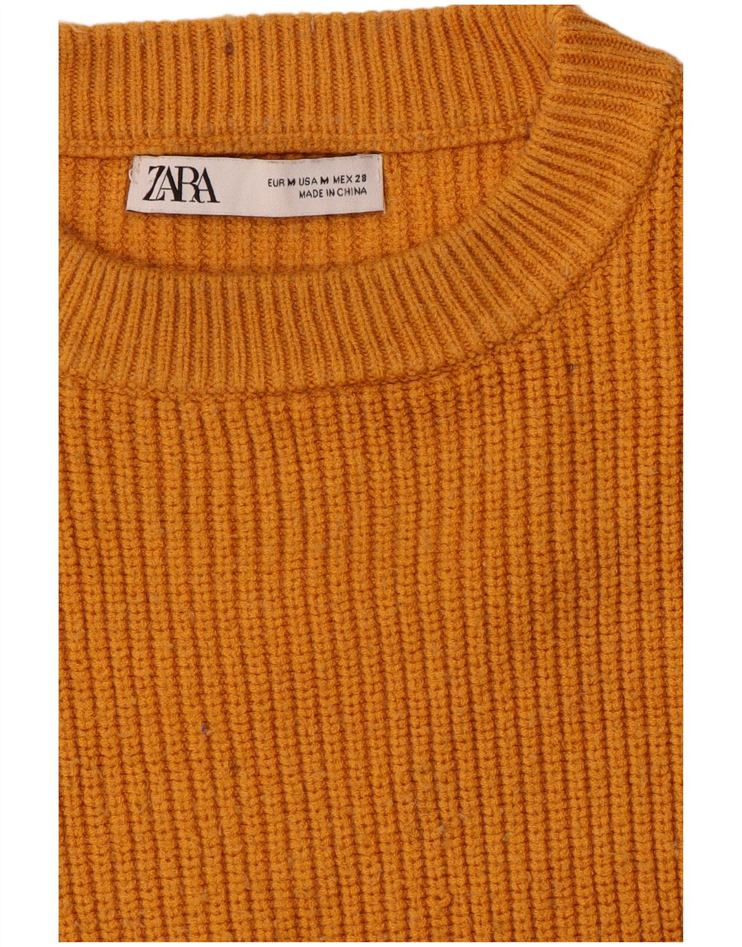Zara Vestido tipo jersey extragrande para mujer UK 44 Naranja mediano