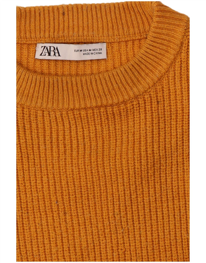 Zara Vestido tipo jersey extragrande para mujer UK 44 Naranja mediano