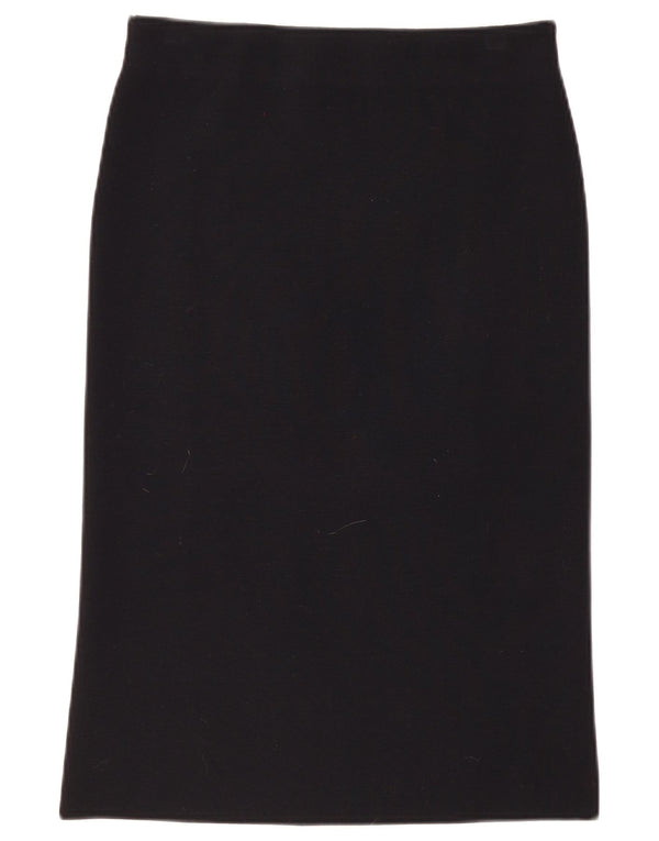 Falda recta para mujer Cos pequeña W30 lana negra