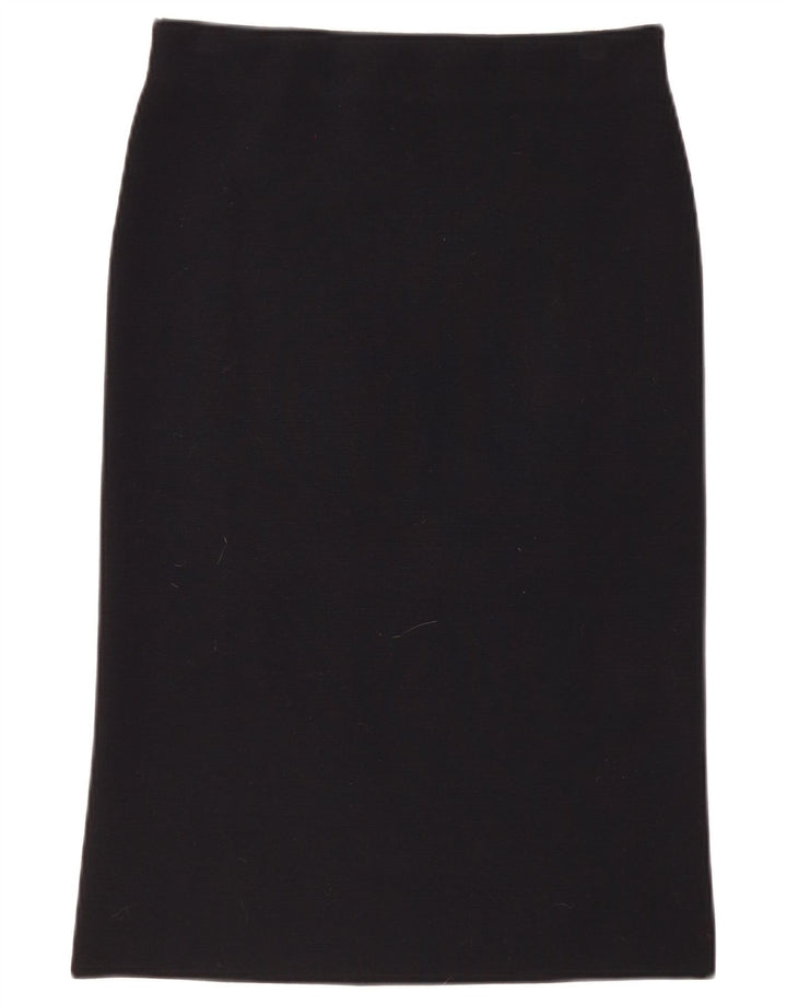 Falda recta para mujer Cos pequeña W30 lana negra