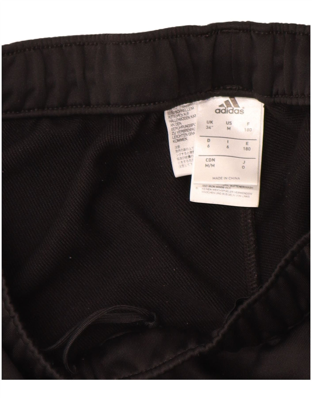 ADIDAS Hombre FC Bayern München Chándal Pantalón Mediano Negro Poliéster