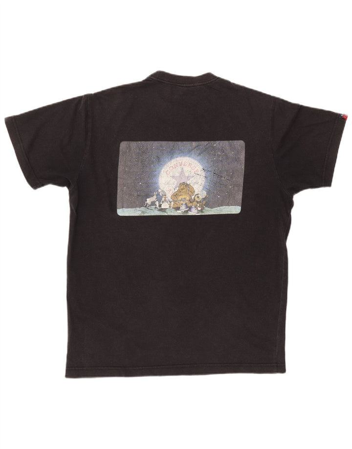 CONVERSE Camiseta con gráfico Chuck Taylor para hombre, talla mediana, negra
