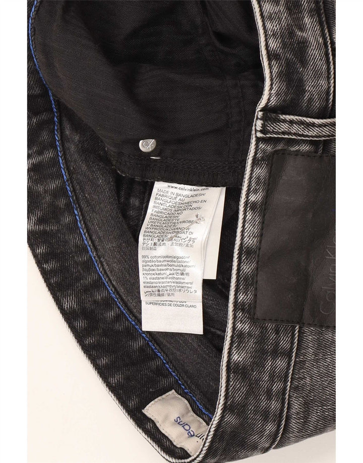 Calvin Klein Pantalones cortos de mezclilla para hombre W30 Algodón gris medio