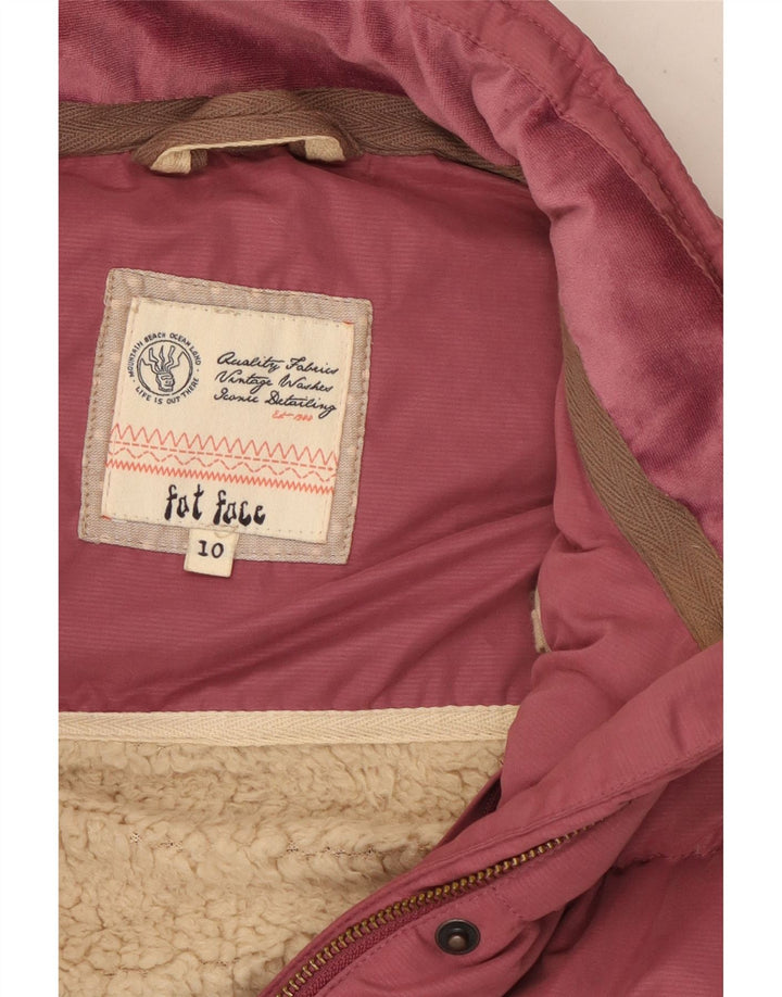 Chaleco acolchado extragrande Sherpa para mujer de Fat Face UK 40 Pequeño Poliéster rosa
