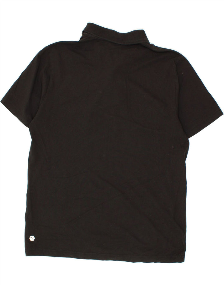 PUMA Mens Polo Shirt Large Black Cotton Vintage Puma and Second-Hand Puma from Messina Hembry 