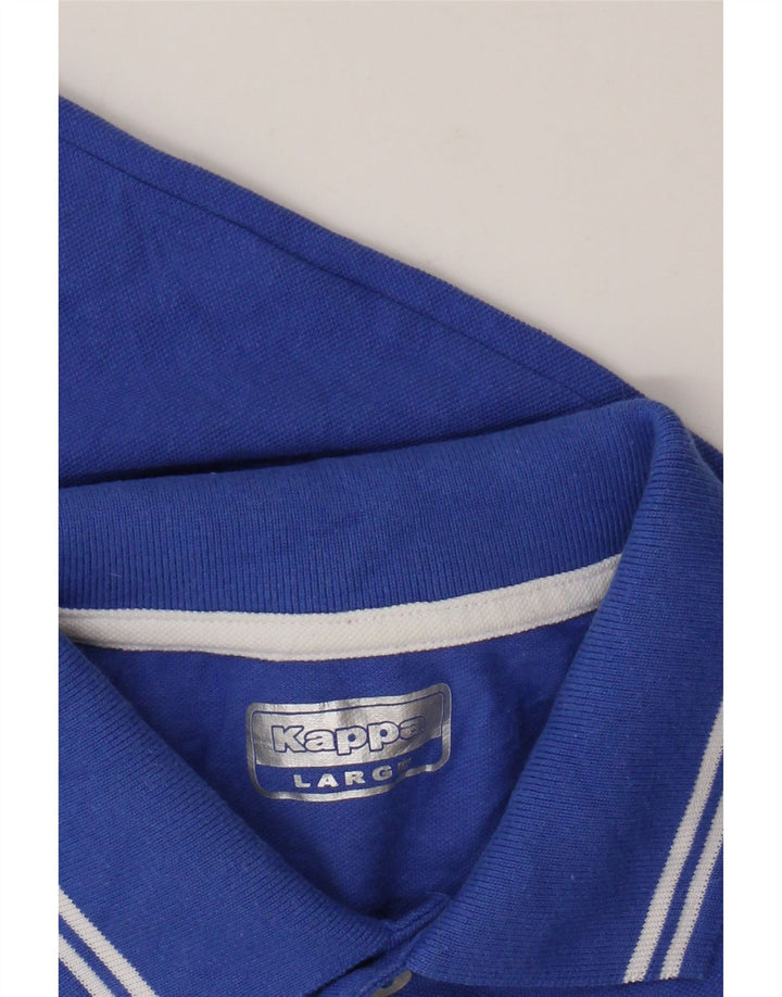 Kappa Polo Hombre Azul Grande