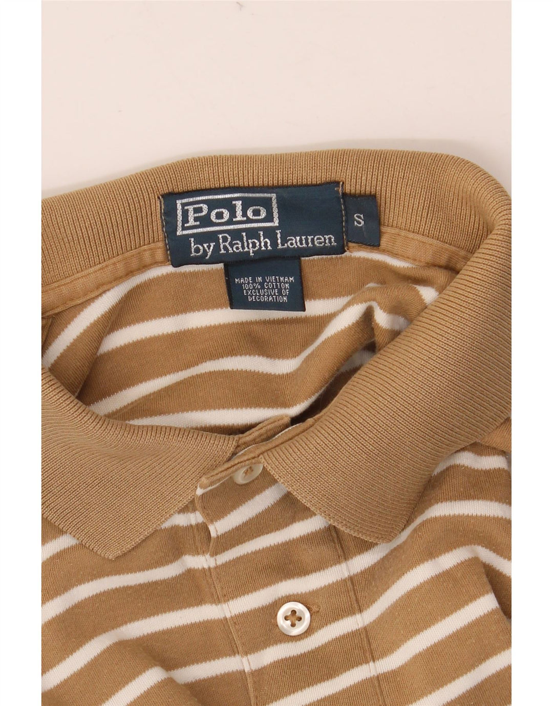 Polo Ralph Lauren Polo para hombre pequeño de algodón a rayas marrón
