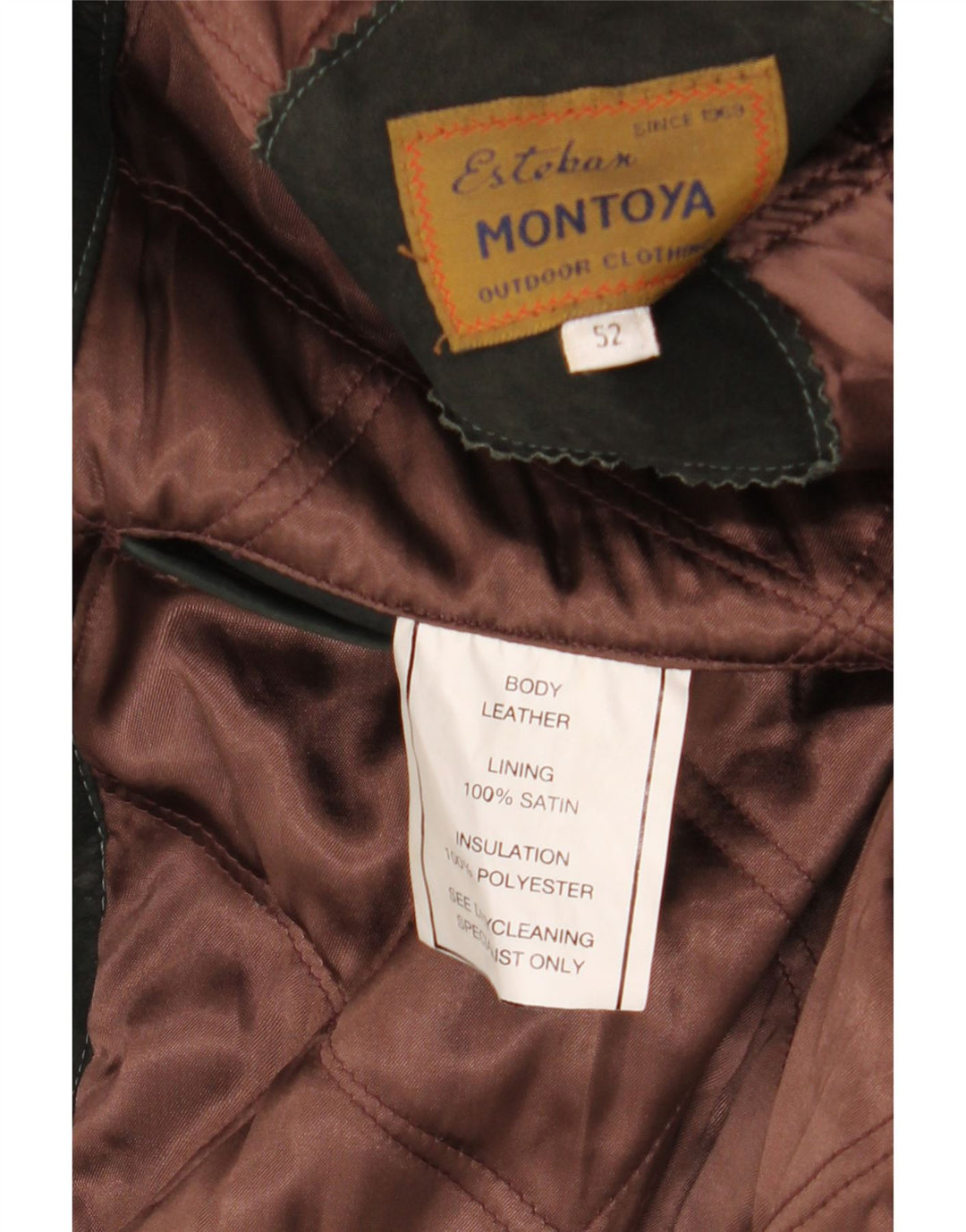 VINTAGE Abrigo de cuero para hombre IT 52 XL Cuero negro