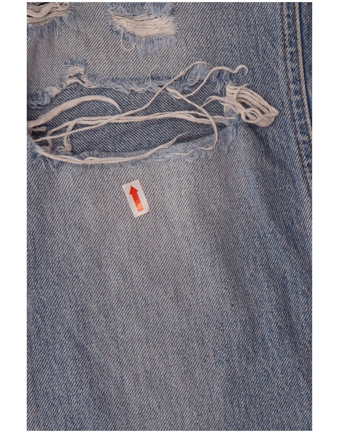 Zara Jeans Cónicos Desgastados para Mujer EU 36 XS W26 L27 Algodón Azul Grunge