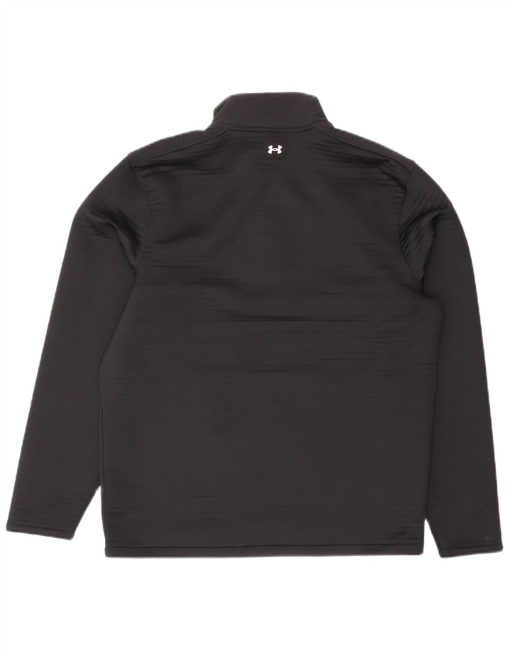 Under Armour Hombre Zip Neck Sudadera Jumper Medium Negro Poliéster