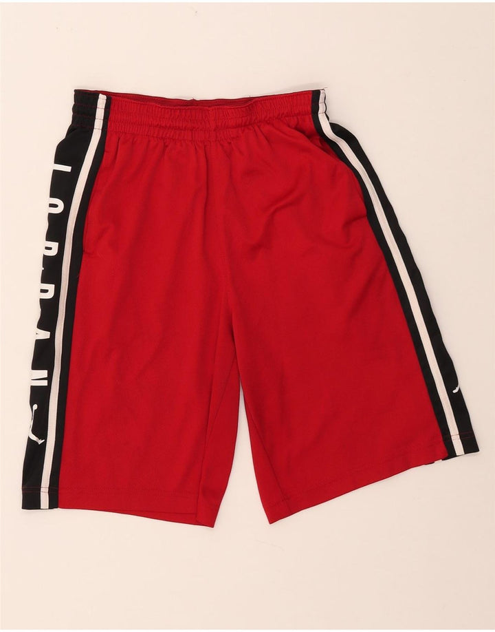 JORDAN Pantalones cortos deportivos con gráfico Dri Fit para niños 13-14 años XL Bloque de color rojo