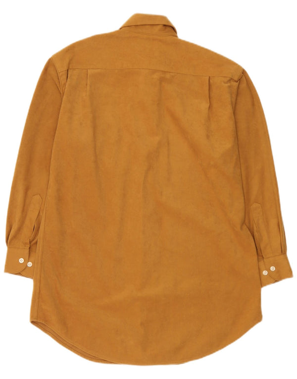 Camisa Vintage Hombre Pequeña Poliéster Beige