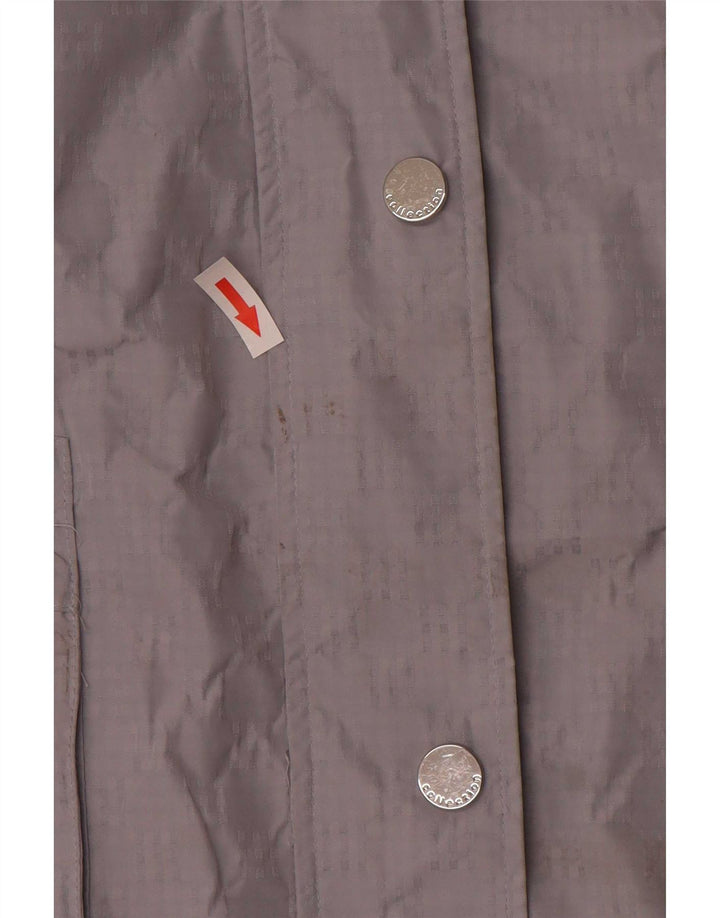 Marks & Spencer Chaqueta impermeable con capucha para mujer UK 46 Poliéster gris grande