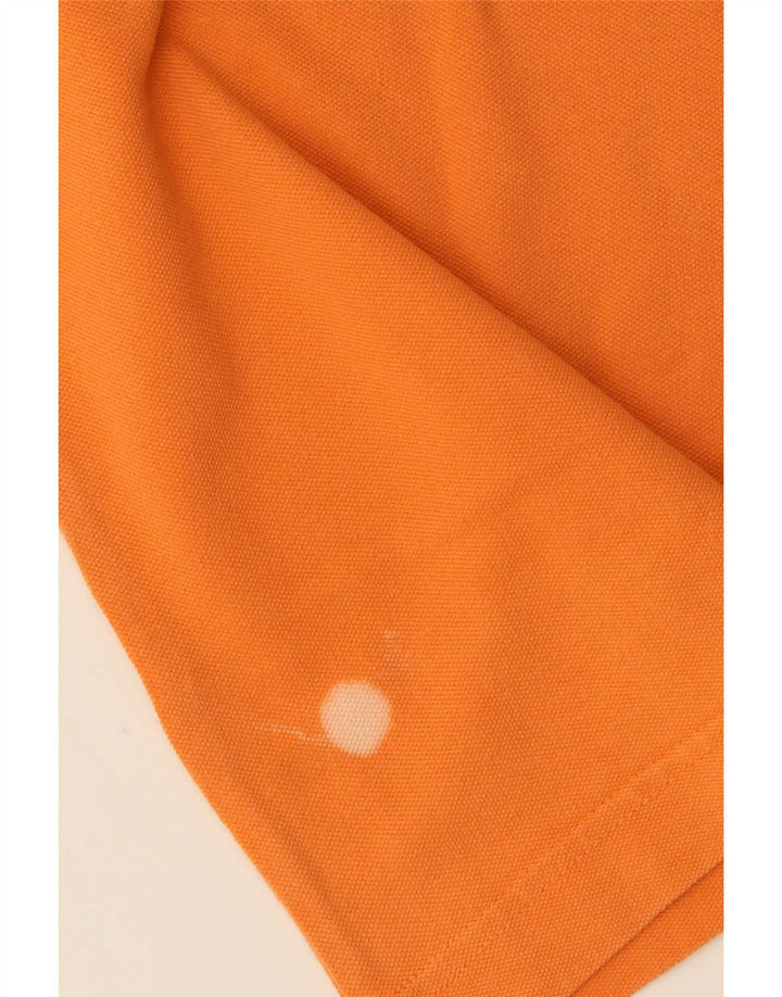 Polo Kappa Hombre Naranja Medio Algodón