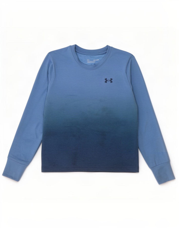 Under Armour Camiseta de manga larga para hombre XS Poliéster teñido anudado azul