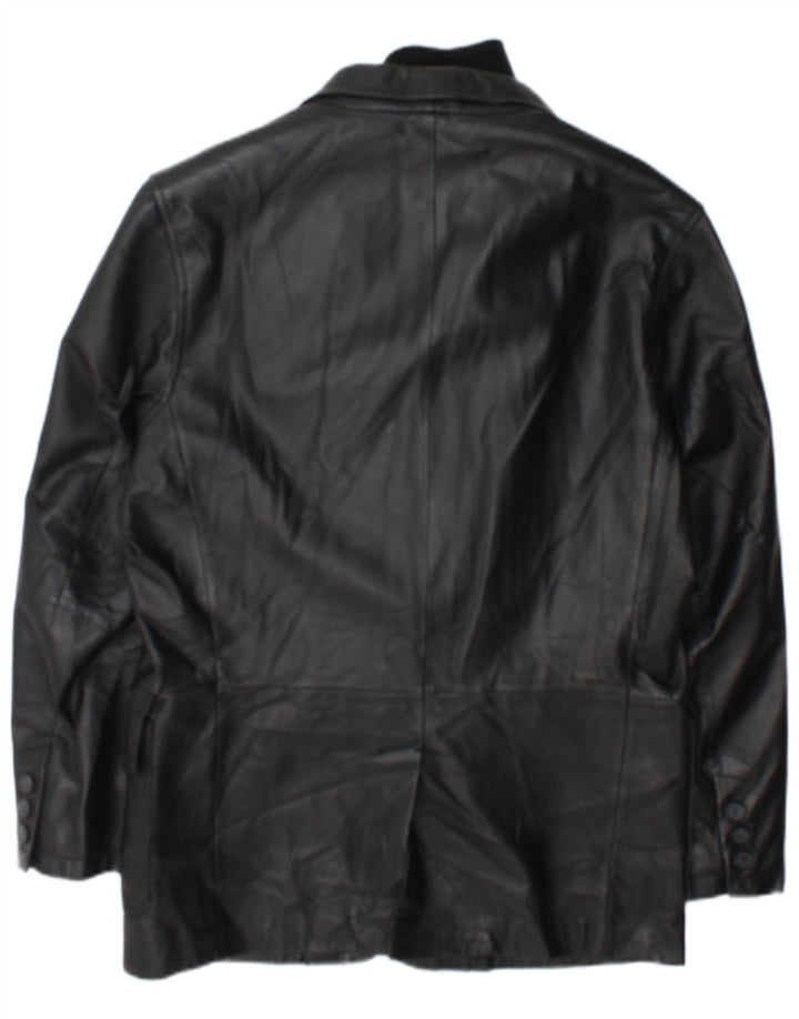 Conbipel Chaqueta De Cuero Para Hombre IT 48 Medium Cuero Negro