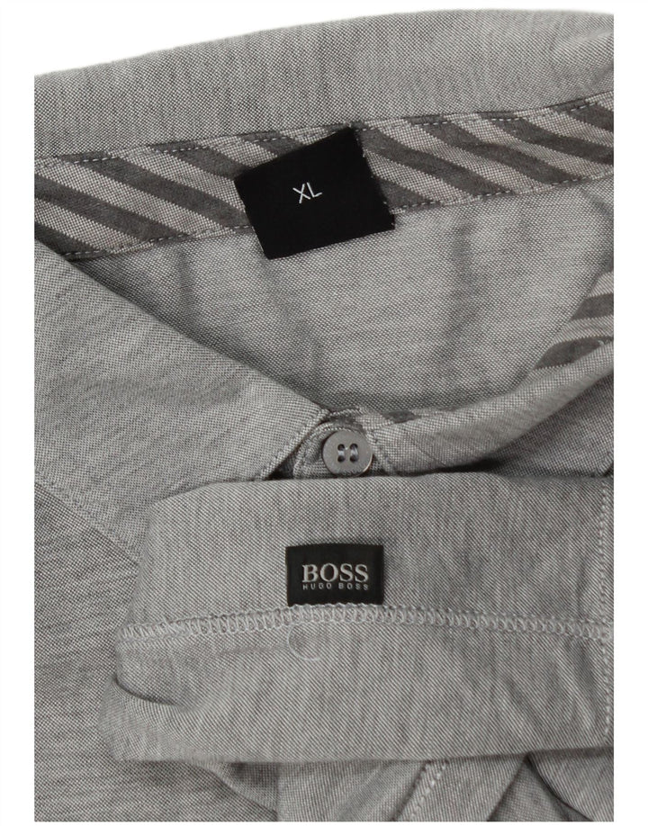 Polo Hugo Boss Hombre XL Gris Moteado