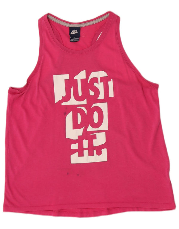 Nike - Camiseta sin mangas para mujer, talla M, color rosa