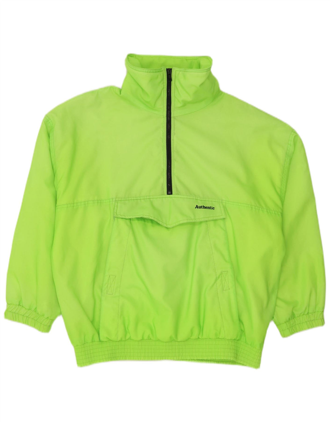 Auténtica chaqueta anorak de chándal para hombre UK 38 Poliamida verde medio