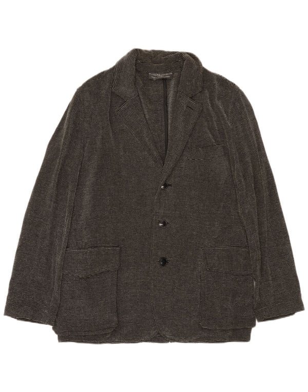 Kandis & Kandis Mann Chaqueta tipo blazer para hombre UK 38 Mediana negra a rayas